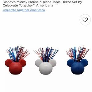 Disney's Mickey Mouse 3-piece Table Décor Set by Celebrate Together™ Americana